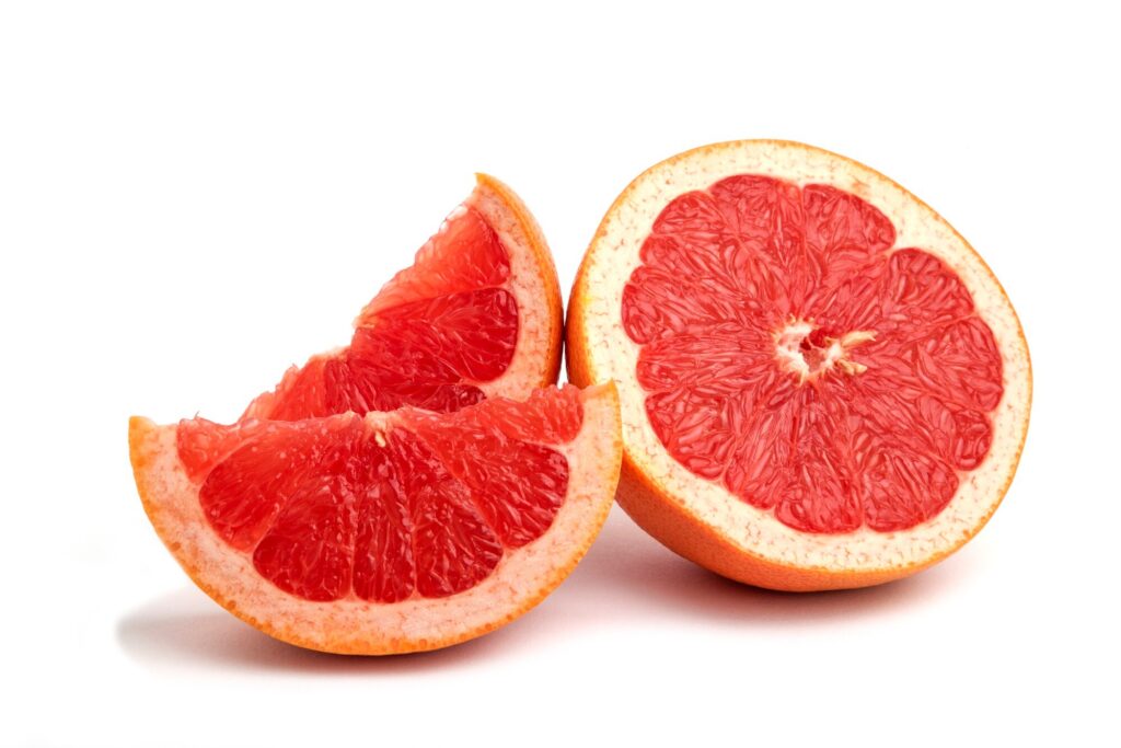 grapefruit isolated whole sliced 114579 85884